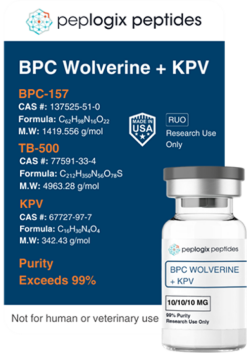 BPC Wolverine + KPV – 10mg / 10mg / 10mg