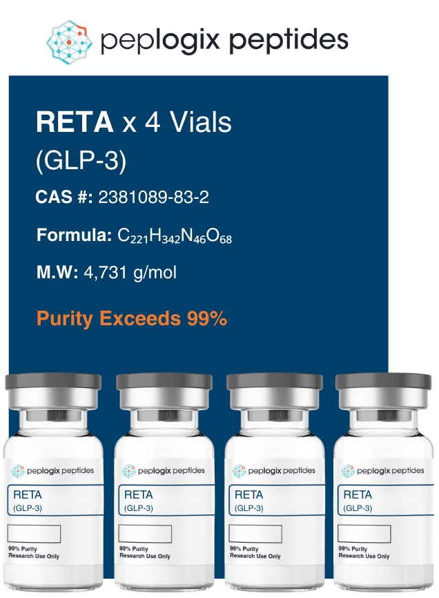 Reta (GLP-3) x 4 Single Dose Vials
