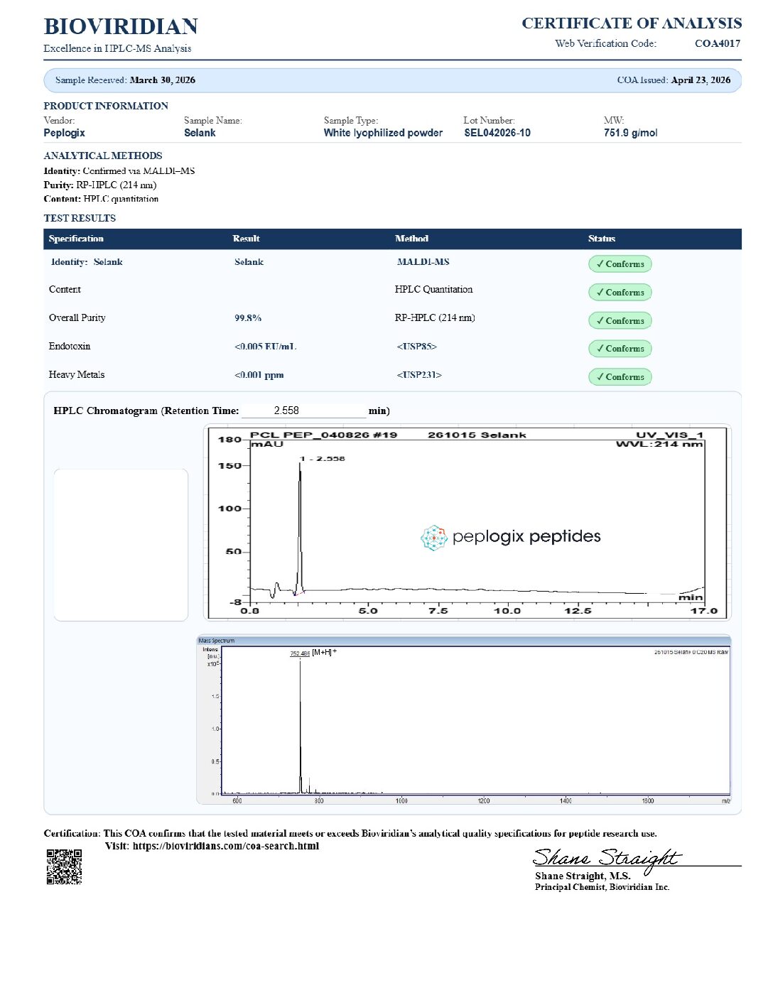Selank – 10mg