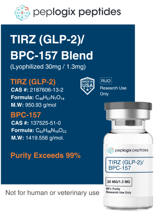 Tirz (GLP-2) / BPC-157 – 30mg / 1.3mg